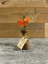 Load image into Gallery viewer, Hand Turned Wood Bud Vase, Twig Pot, Wooden Weed Pot, Flower Stem Vase in Natural Hardwoods
