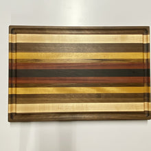 Load image into Gallery viewer, Handmade Cutting Board, Walnut, Cherry, Wenge, Purpleheart, Yellowheart
