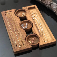 Load image into Gallery viewer, Handcrafted Wooden Jewelry Dish Set
