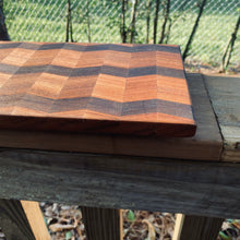 Load image into Gallery viewer, Handmade Edge Grain Chevron Wooden Cutting Board
