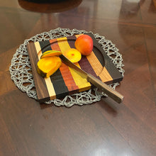 Load image into Gallery viewer, Exotic wooden fruit dish

