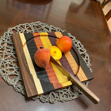 Load image into Gallery viewer, Exotic Fruit Board Dish - Wooden  Handmade Serving Board
