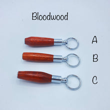 Load image into Gallery viewer, Wooden Mini Pen Key Chain - Blood wood
