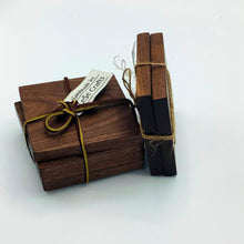 Load image into Gallery viewer, Hand crafted Walnut coasters
