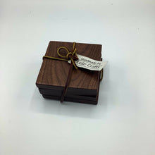 Load image into Gallery viewer, Handmade Walnut Beverage Coaster Set - (Set of 4)
