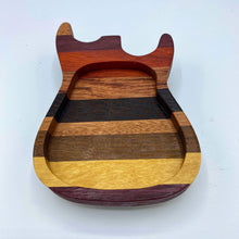 Load image into Gallery viewer, Handmade Wooden Stratocaster Guitar Tray -  Stratocaster Wooden Tray
