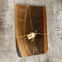 Load image into Gallery viewer, Handmade Charcuterie Board - Walnut and Exotic wood
