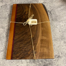 Load image into Gallery viewer, Handmade Charcuterie Board - Walnut and Exotic wood
